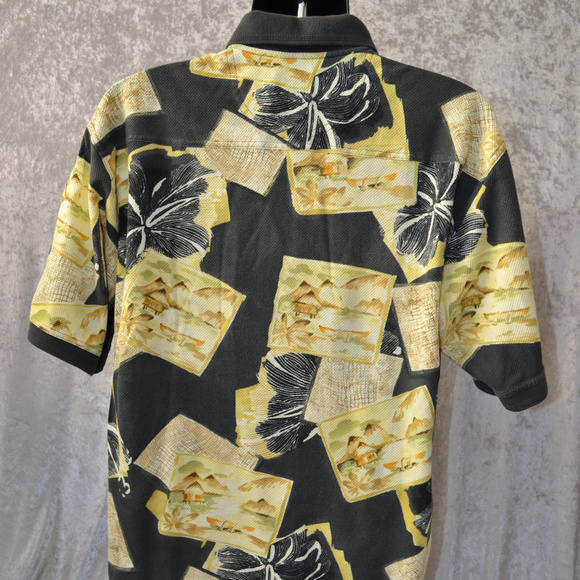 TOMMY BAHAMA HAWAIIAN FLOWER & ISLAND POLO - Picture 4 of 8